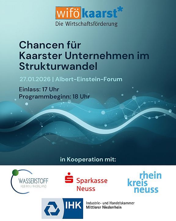 Harry Flint moderiert Veranstaltung der WiFö-Kaarst zu Chancen im Strukturwandel